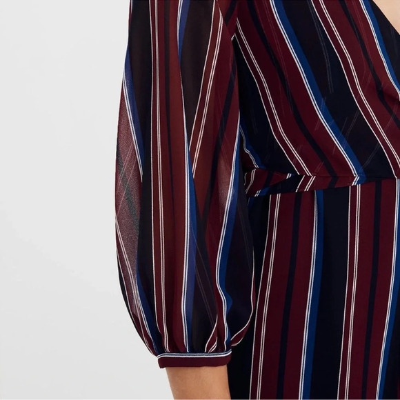 Madewell Wrap-Around Maxi Dress Stockdale Stripe‎ Boho Long Flowy Dress - Picture 4 of 11